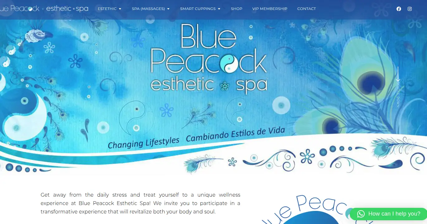 Blue Pea Cock Esthetic Spa